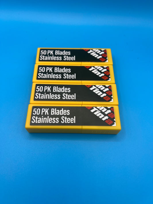 50pk blades stainless steel