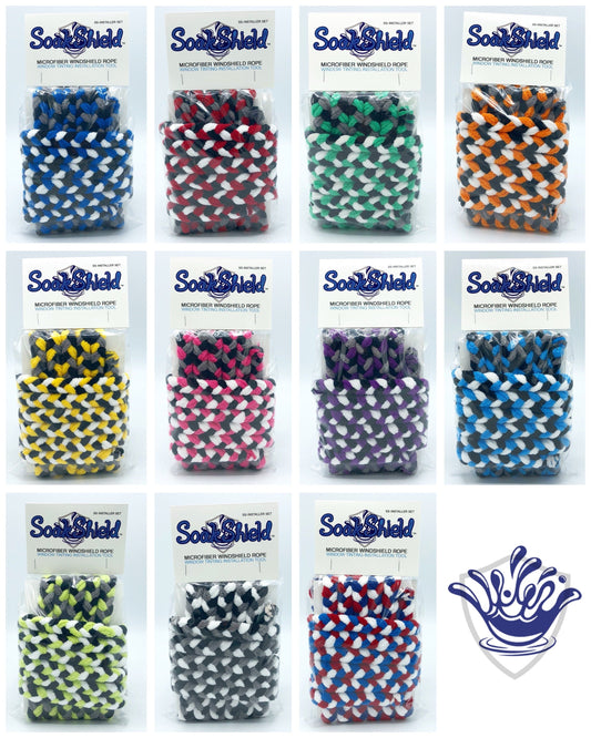 SoakShield Microfiber Windshield Installer 3pc Rope Set