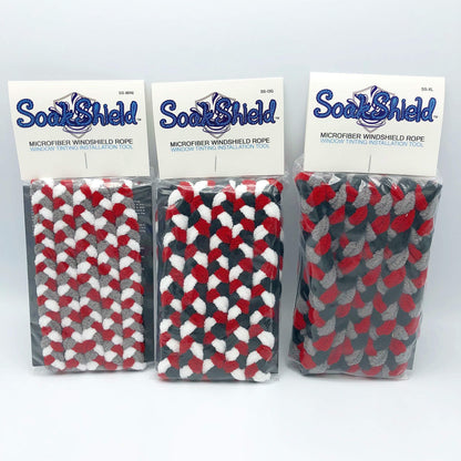 SoakShield Microfiber Rope SoakShield - Microfiber Windshield Installer 3pc Rope Set