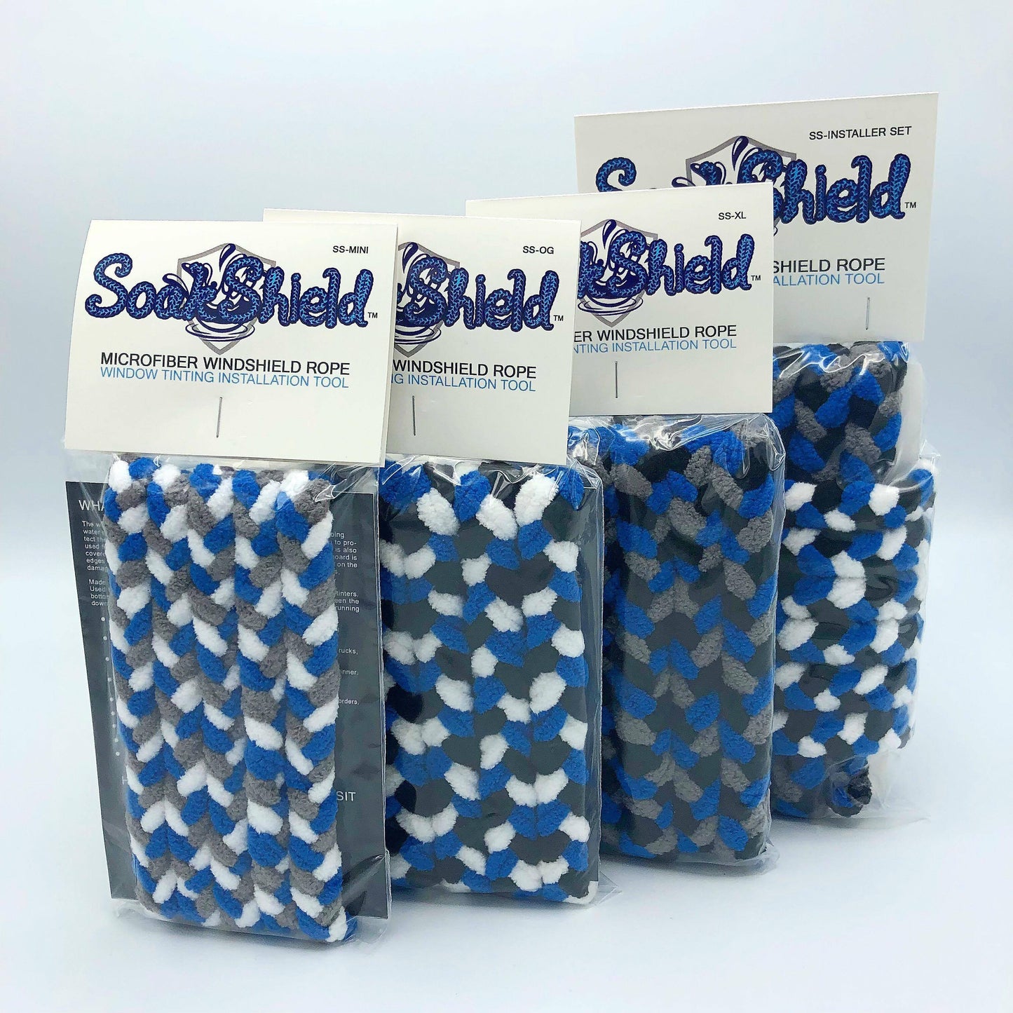 SoakShield Microfiber Rope SoakShield - Microfiber Windshield Installer 3pc Rope Set